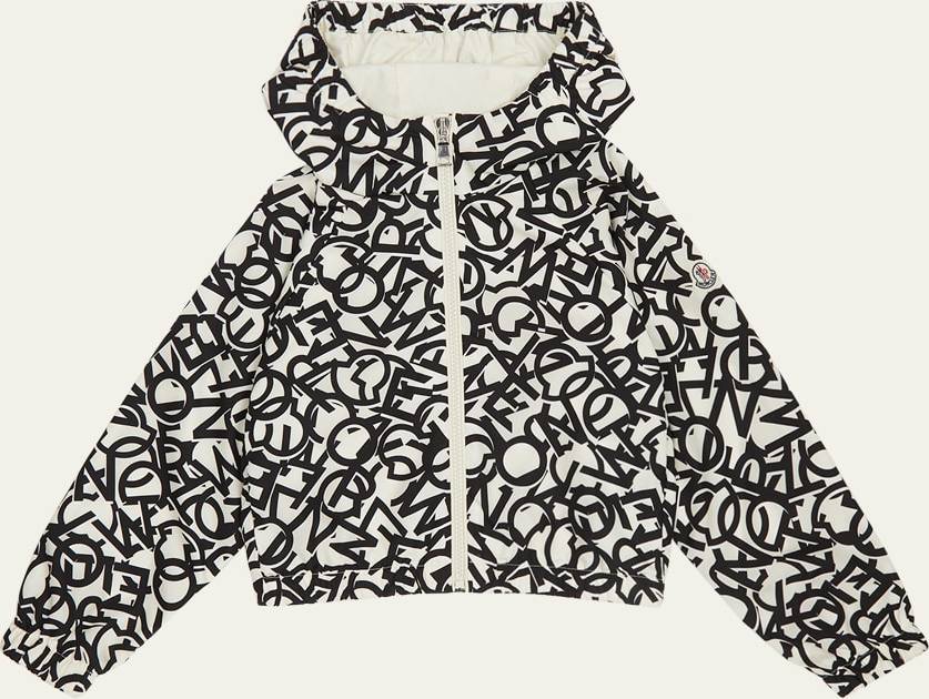 Moncler Maisha Lettering Printed Nylon Jacket