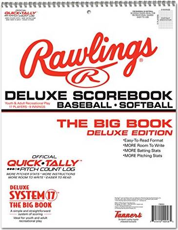 System-17 Deluxe System Baseball Softball Scorebook