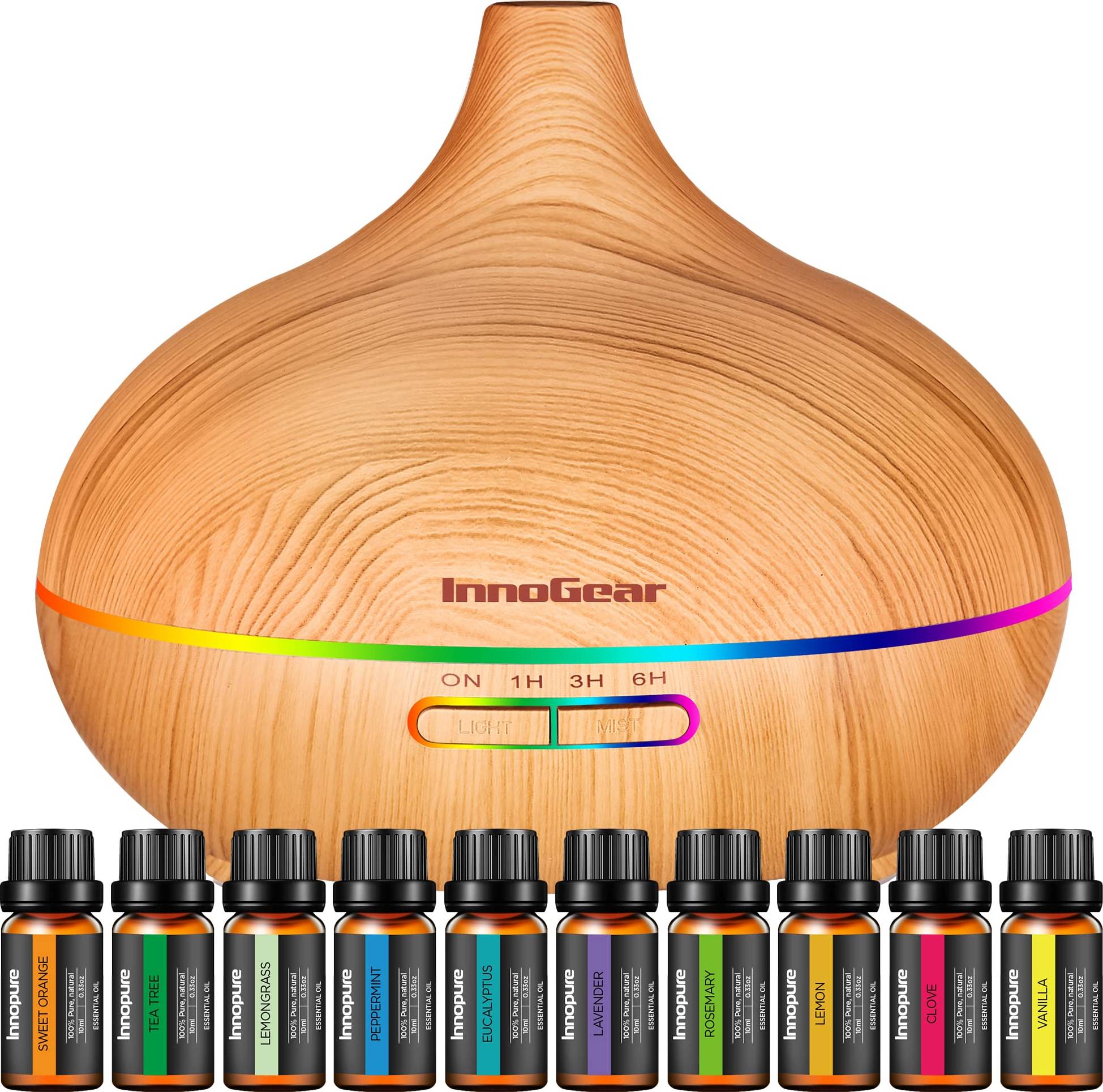 Cool mist humidifier InnoGear Aromatherapy Diffuser Ultrasonic Cool Mist Humidifier Set