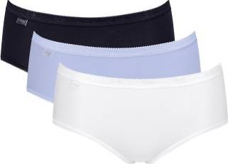 Sloggi Basic Plus Midi Colored - Lightblue/Whit