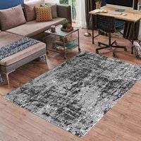 Serdim Rugs Modern Abstract Lines Black