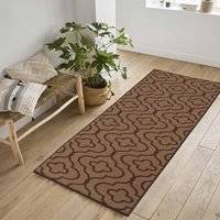 Serdim Rugs Machine Washable Quatrefoil Anti Beige