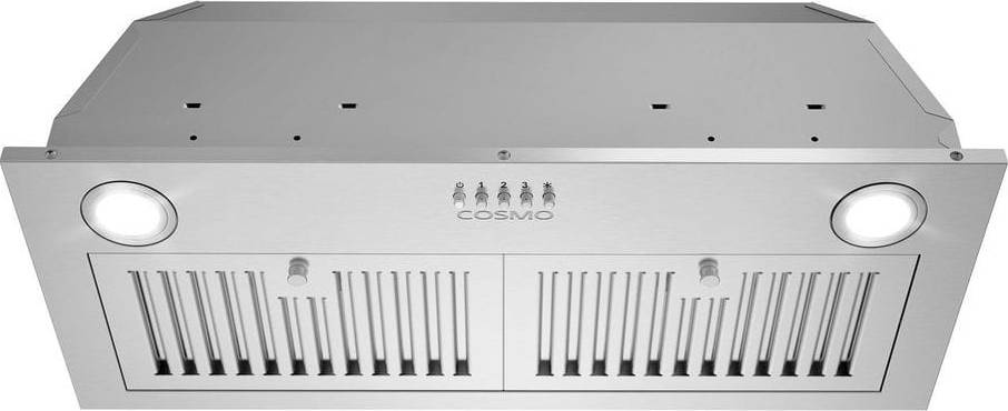 Cosmo Range Hood with Push Button Controls, 3-Speed, Multicolor