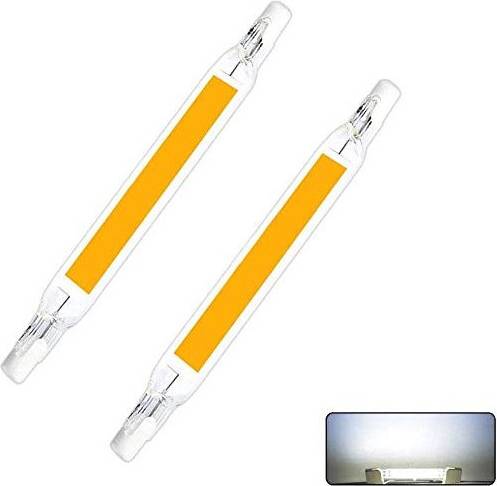 Led r7s 78mm 2PCS R7S Non-dimmable LED Light Bulb, FORNORM 5W/78mm 230V Non-dimmable COB LED R7S Lamp Base Floodlight Linear Light, 360Beam Angle, Warm White