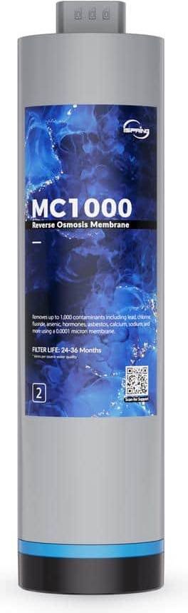 Reverse osmosis water systems iSpring Water Systems MC1000 High Flow RO Membrane Replacement Filter for Tankless Reverse Osmosis Water Filtration System RO1000
