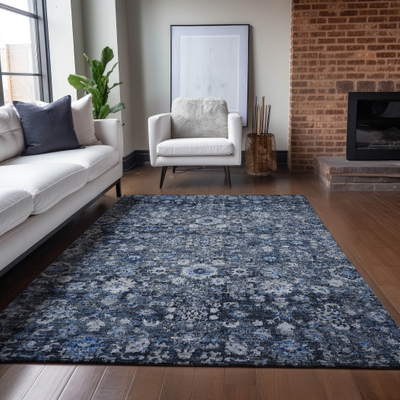 Addison Rugs Machine Washable Traditional Blue