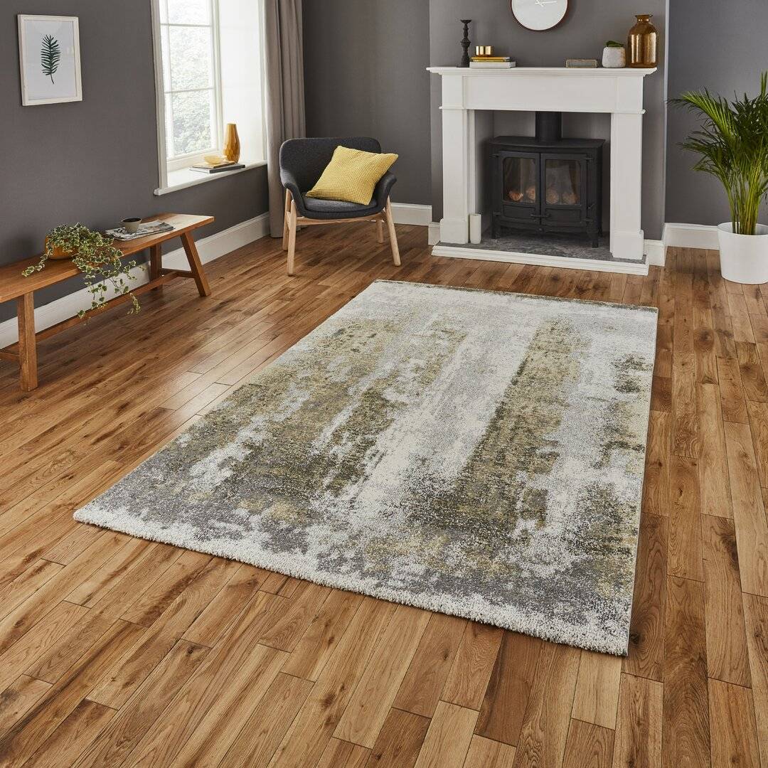 Williston Forge Rio Hector Area Rug 120 x 170 cm Yellow