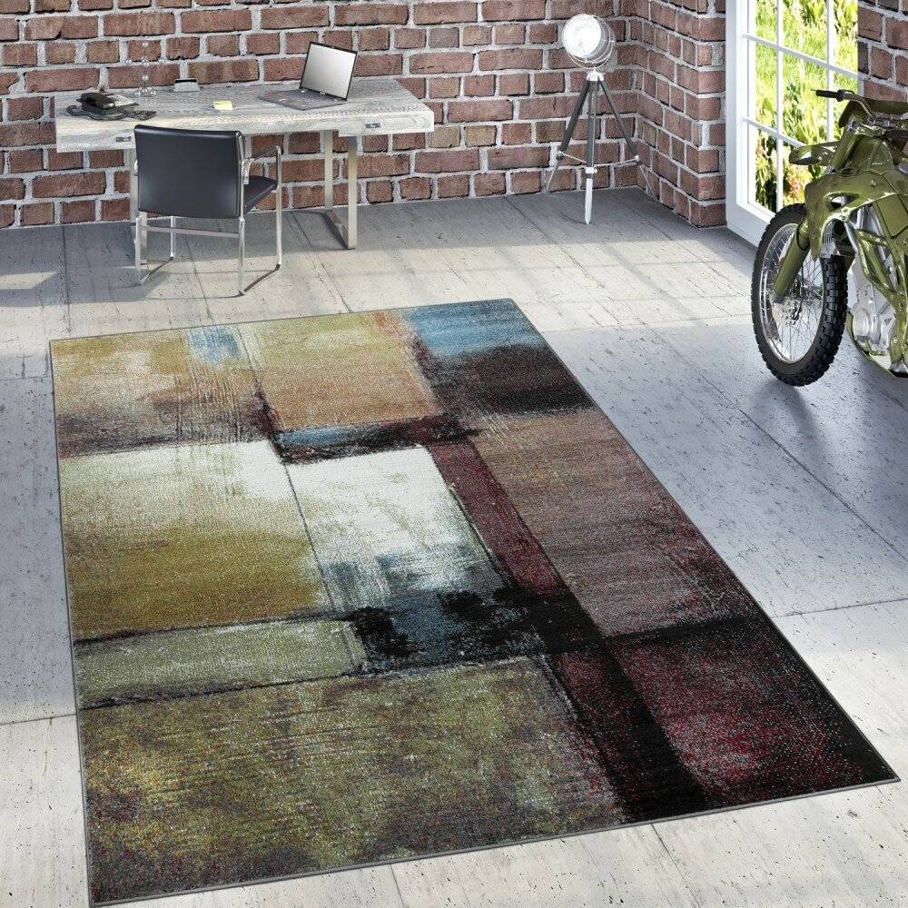 LoftDesigns Black Yellow Rug Rectangular 160 x 220 cm cm