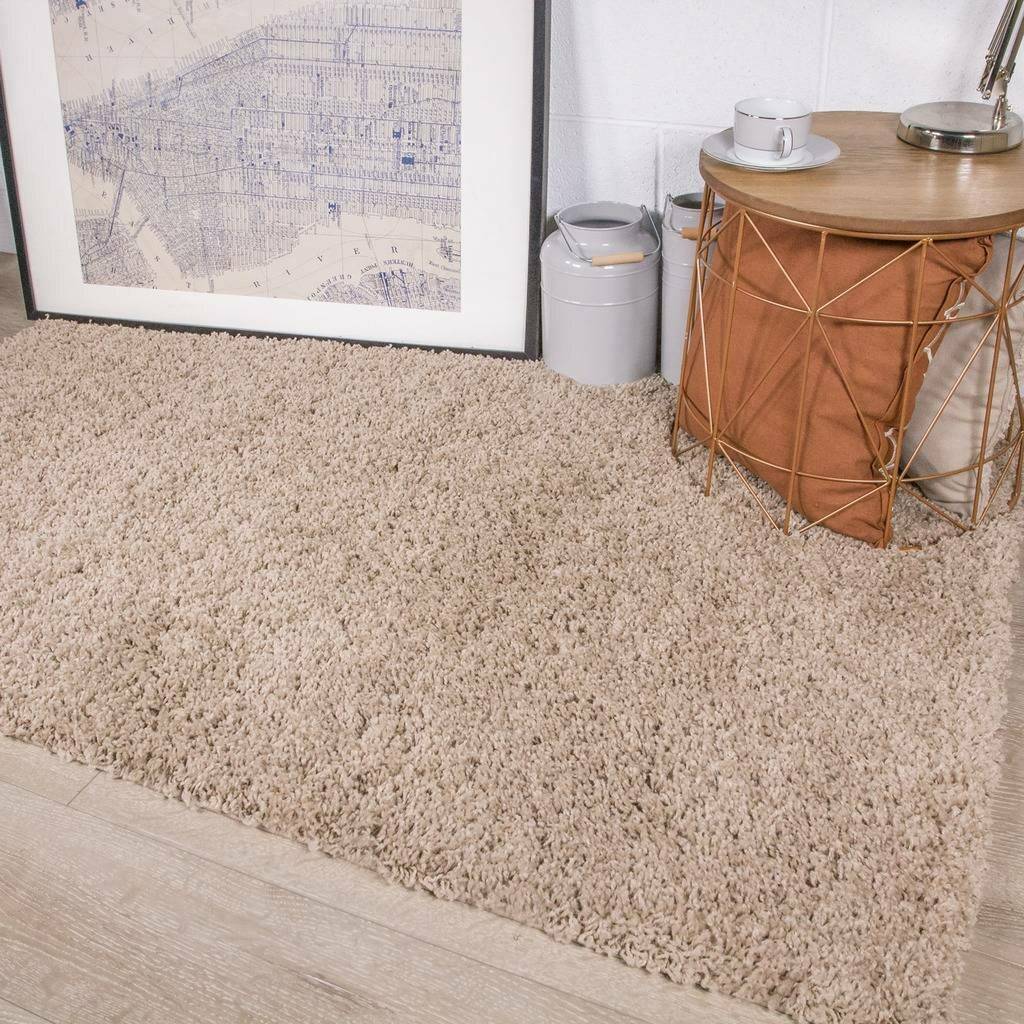 Zipcode Design Elvira Shaggy Oatmeal Rug Rectangle 160 x 220 cm