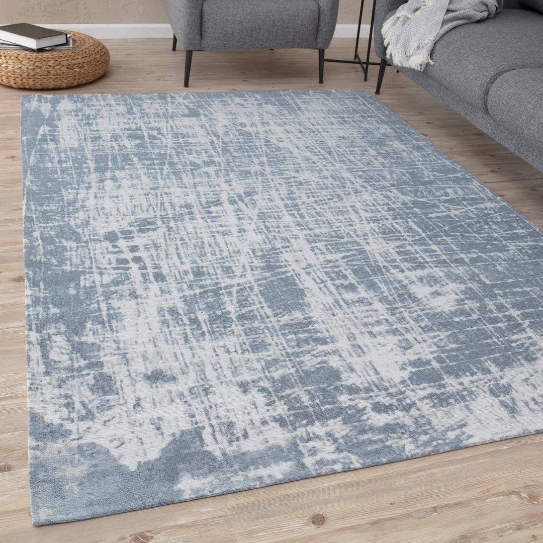 THE RUGS Modern Washable Blue