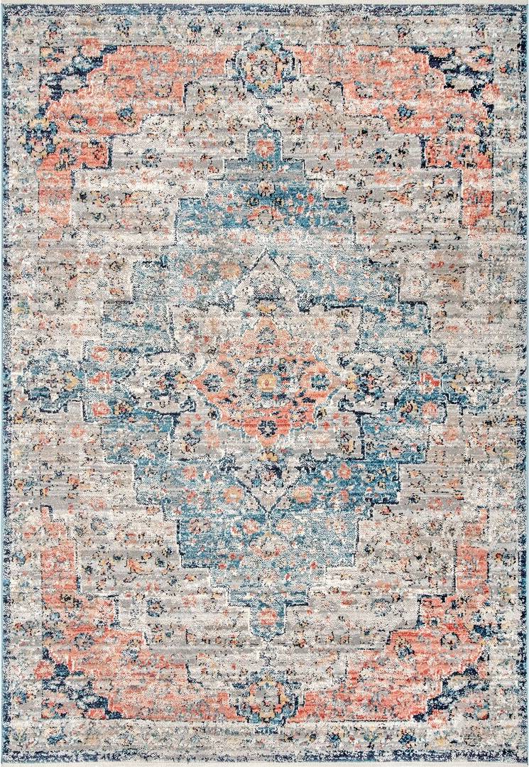 Blue Elephant Deja Rug Orange