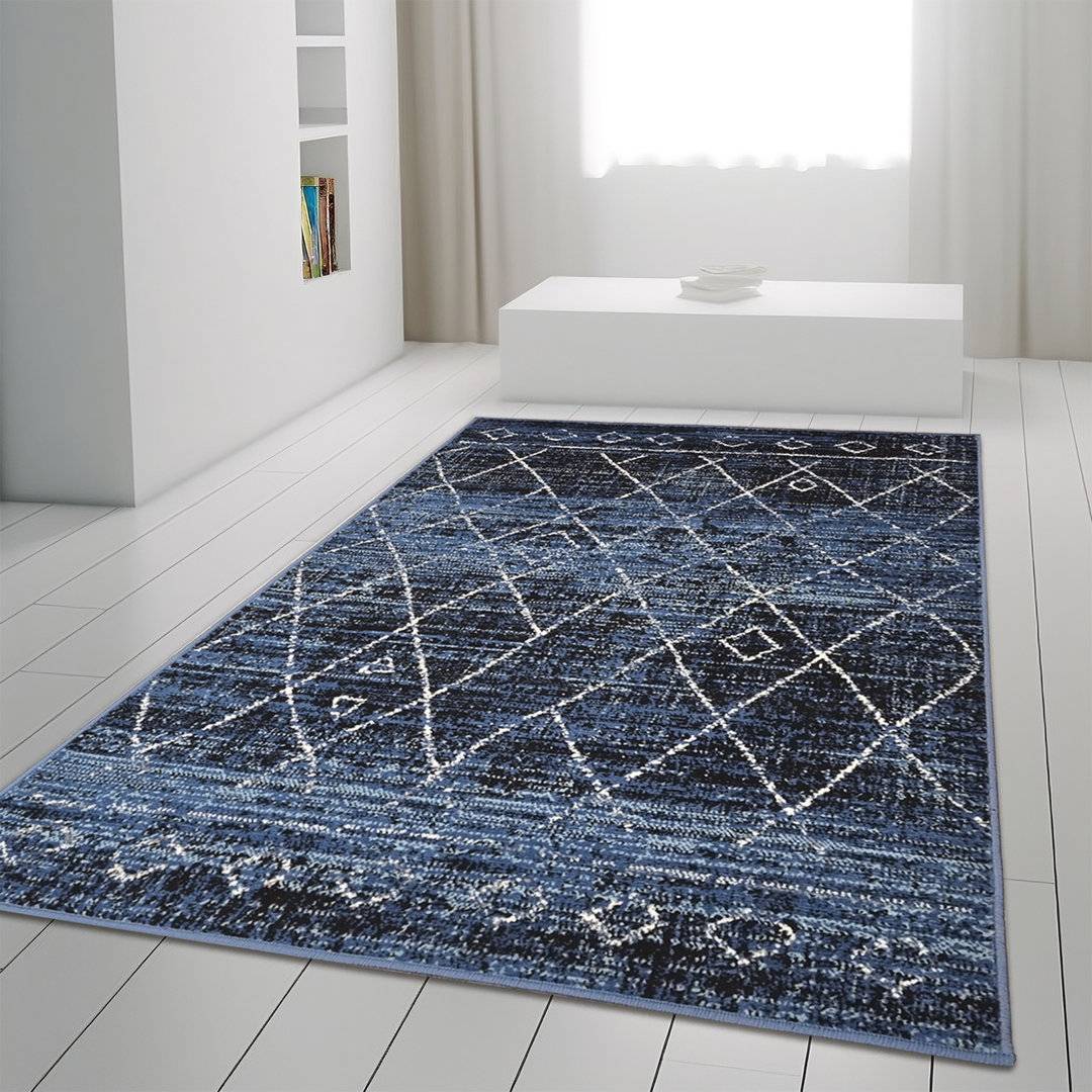 Gracie Oaks Area Rug Blue
