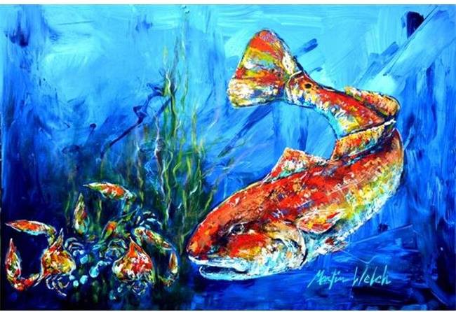 CoolCookware Fish Place Mat Red