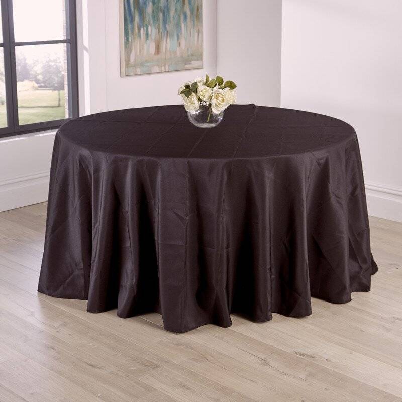 Symple Stuff R-1PCBurgundy Polyester Tablecloth Red, Black