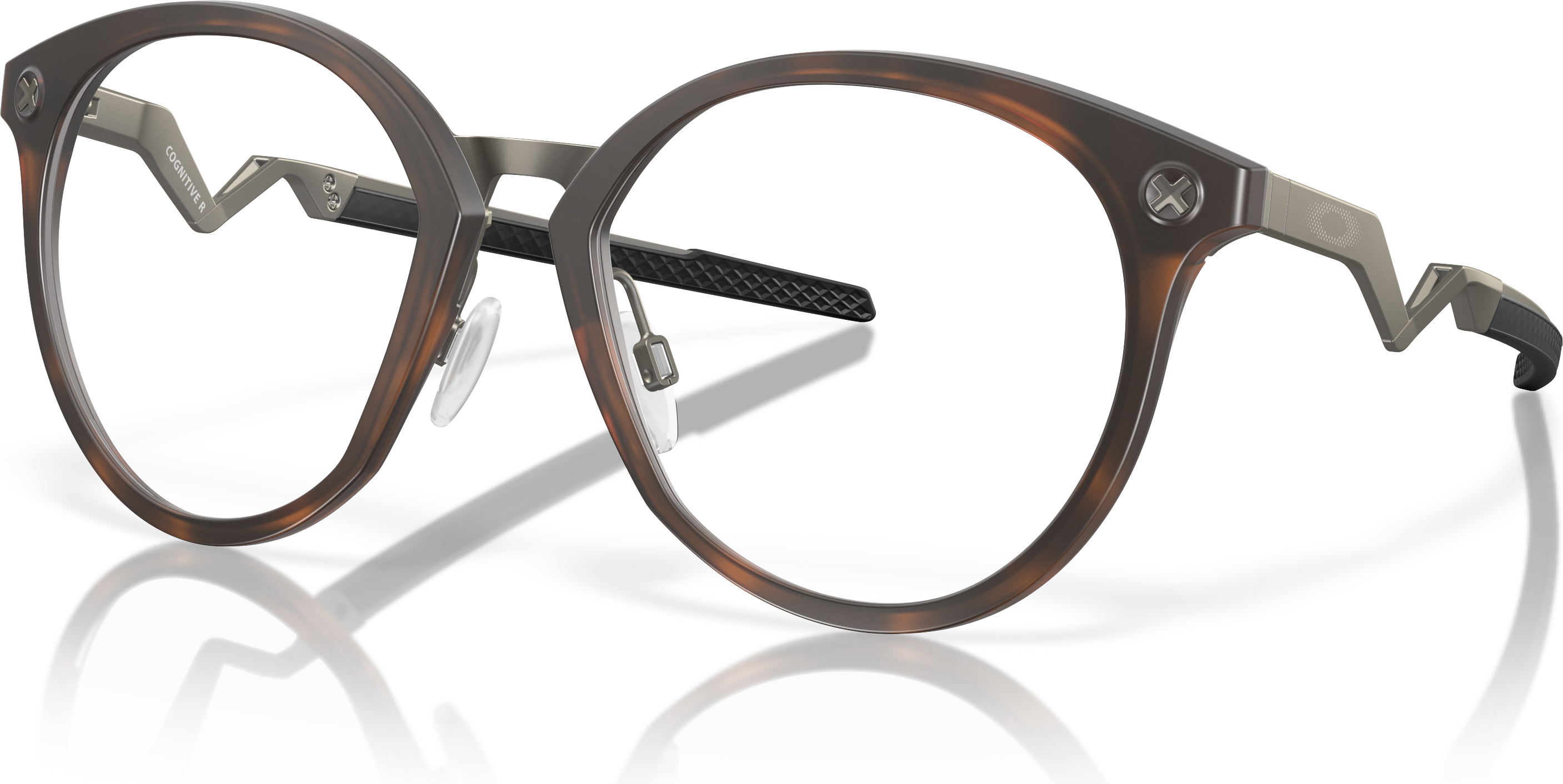 Oakley OX8181 Cognitive Titanium Brun Rund
