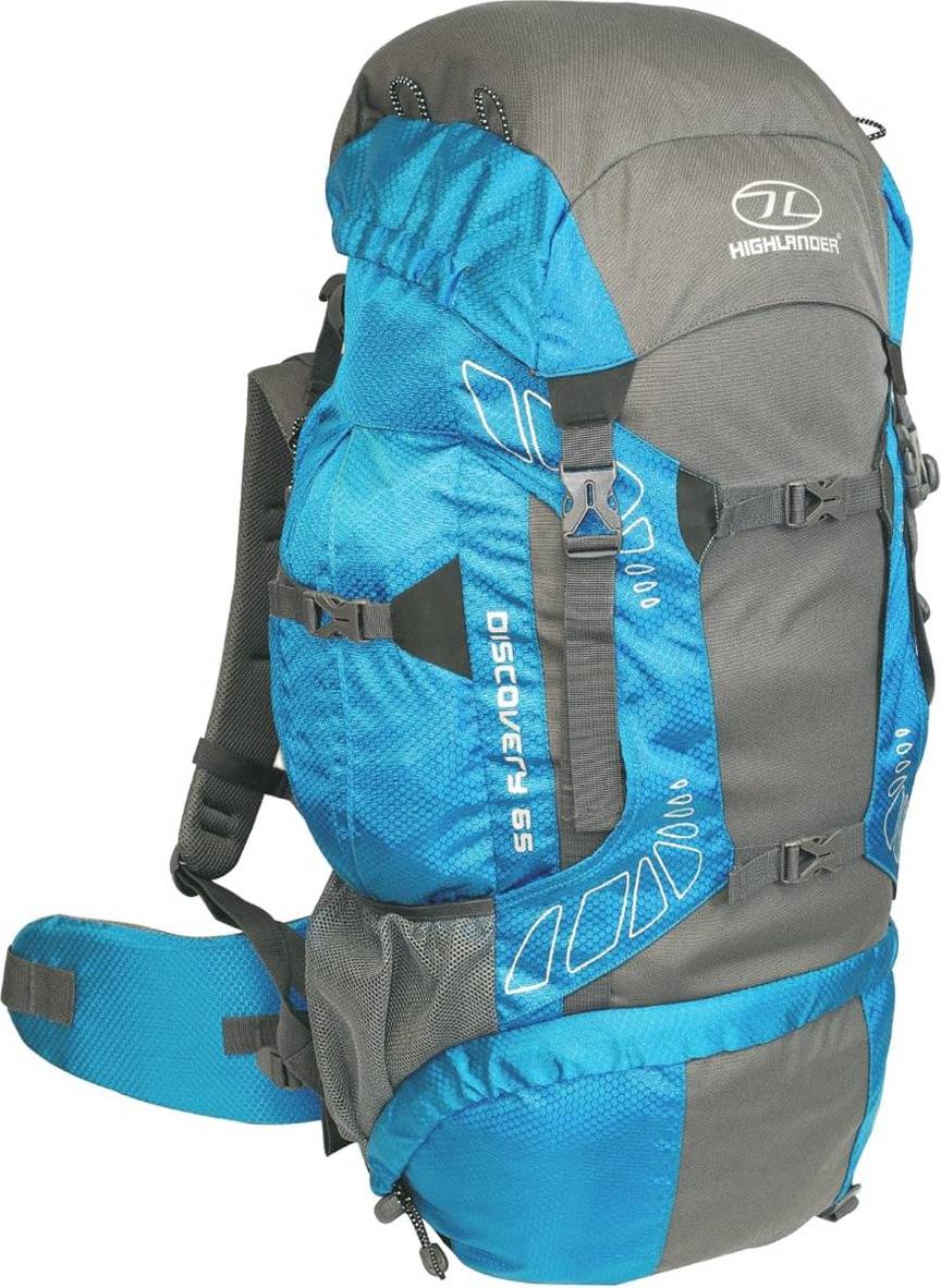 Kylväska ryggsäck Highlander Rucksack Backpack with Nylon Waterproof Cover 45L