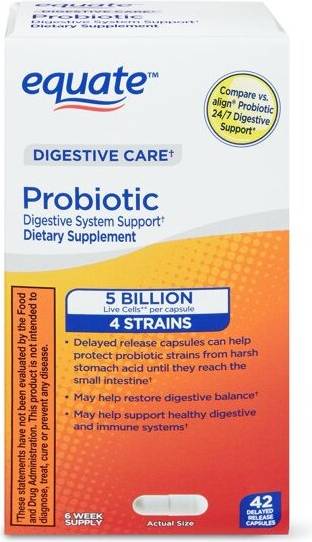Digestive support Equate Digestive Care Probiotic Digestive System Support Count
