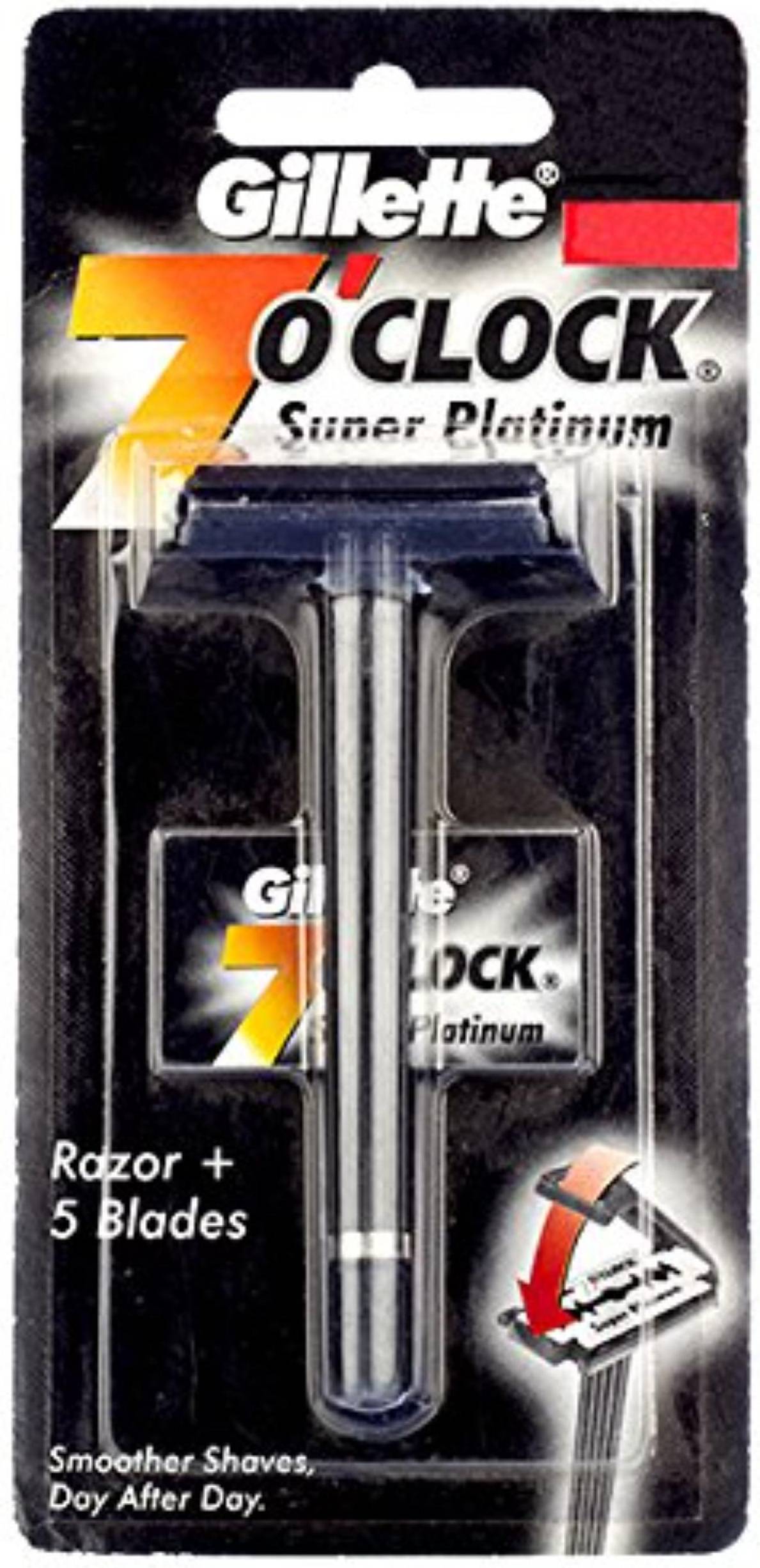 Gillette mach 3 Gillette 7 O Clock Super Platinum RazorPack Of 2