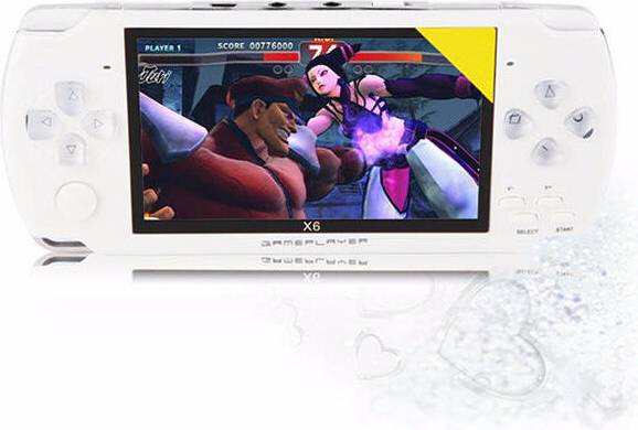 Portable Handheld Game Console 4.3-inch - White