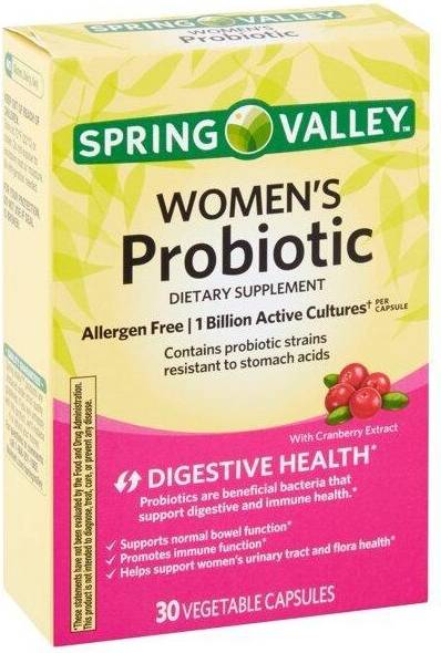 Spring Valley Probiotic Vegetable Capsules, 30 Count