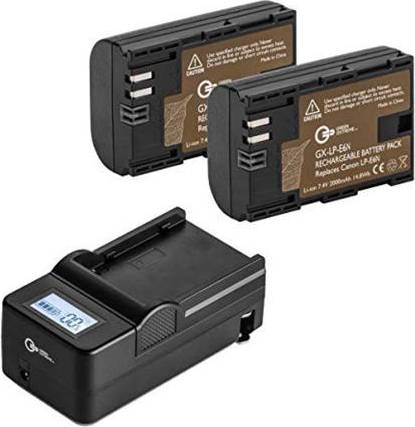 lp-e6n battery, 2 pack compact