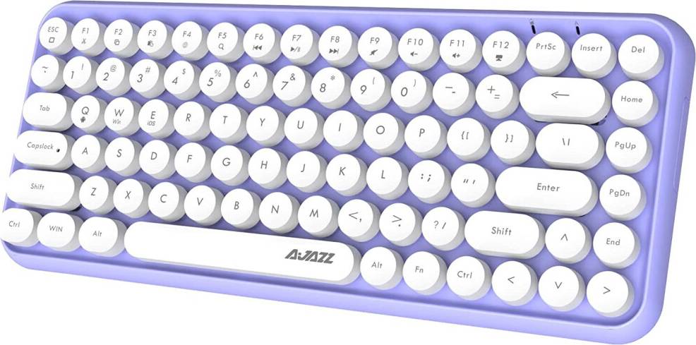 Hoopond Bluetooth keyboard, Cute Mini 84-key Compact