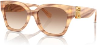 Polo Ralph Lauren RL8221 The Oversized Ricky Solglasögon Acetat Brun Fjäril Normal Skuggad