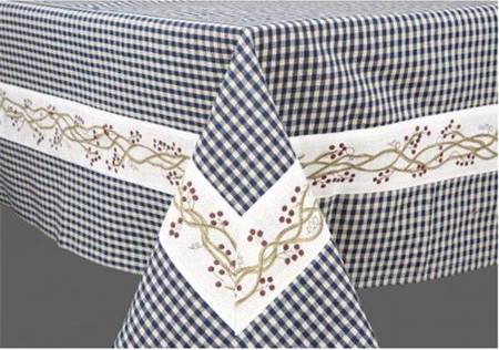 CoolCookware Berryvine Tablecloth Blue