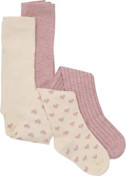 Minymo Stockings W Pattern 2-Pack - Multi Patterned