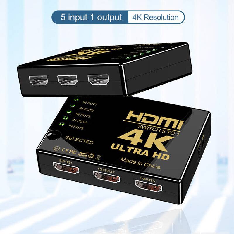 Bakeey Bakeey Video Splitter Adapter 5 In Out