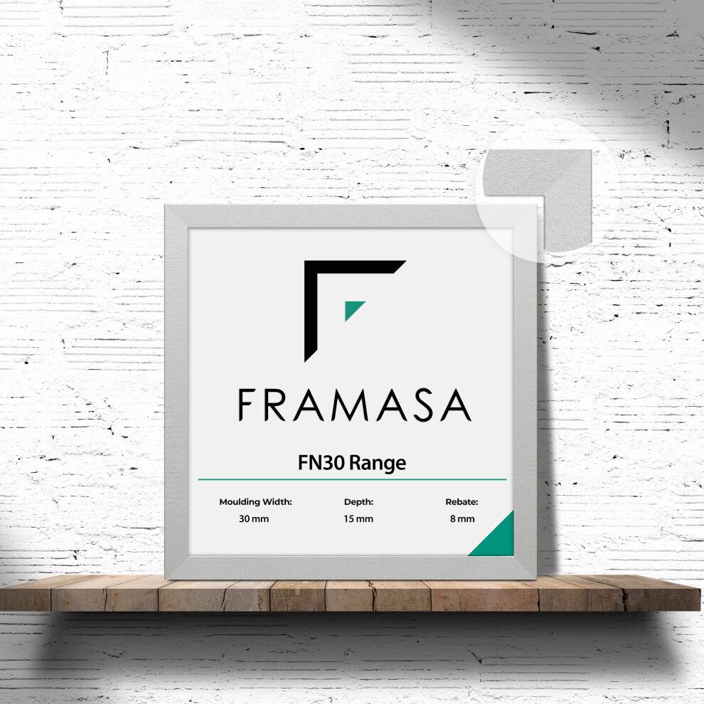 Framasa Silver, 7x7 Inch The Factory Photo Frame