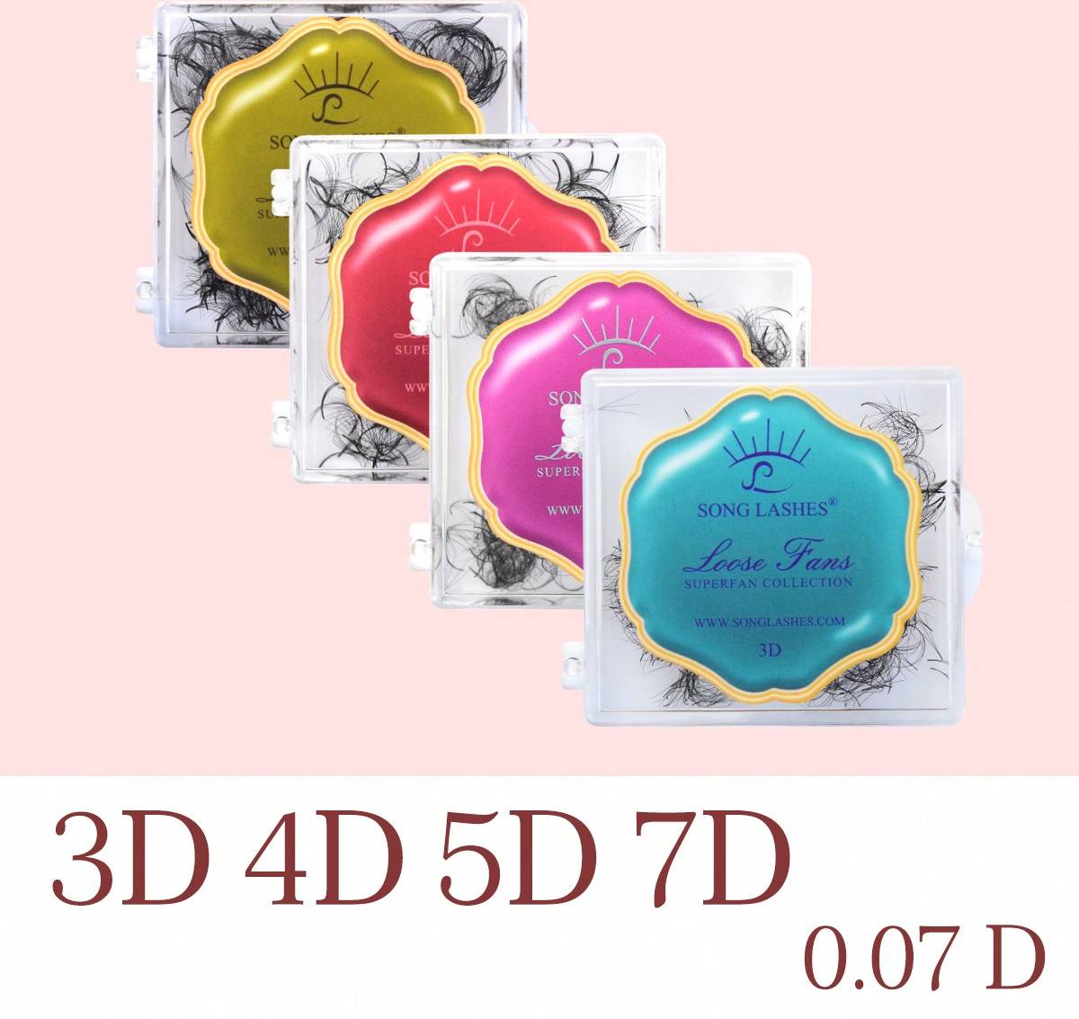 Shein 3D To 7D Premade Fans - Pointy Base Sharp Root