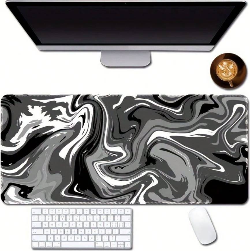Shein 1pc Large Mouse Pad Color Block Abstract Graffiti Line Game Mouse Pad Available In 5