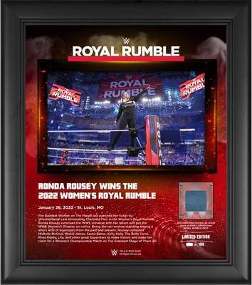 Fanatics Authentic Ronda Rousey WWE 15'' x 17'' Rumble Collage Framed Art