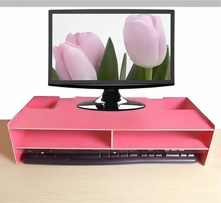 Grandado Office Desk Screen Starting Point File Holder Storage Box