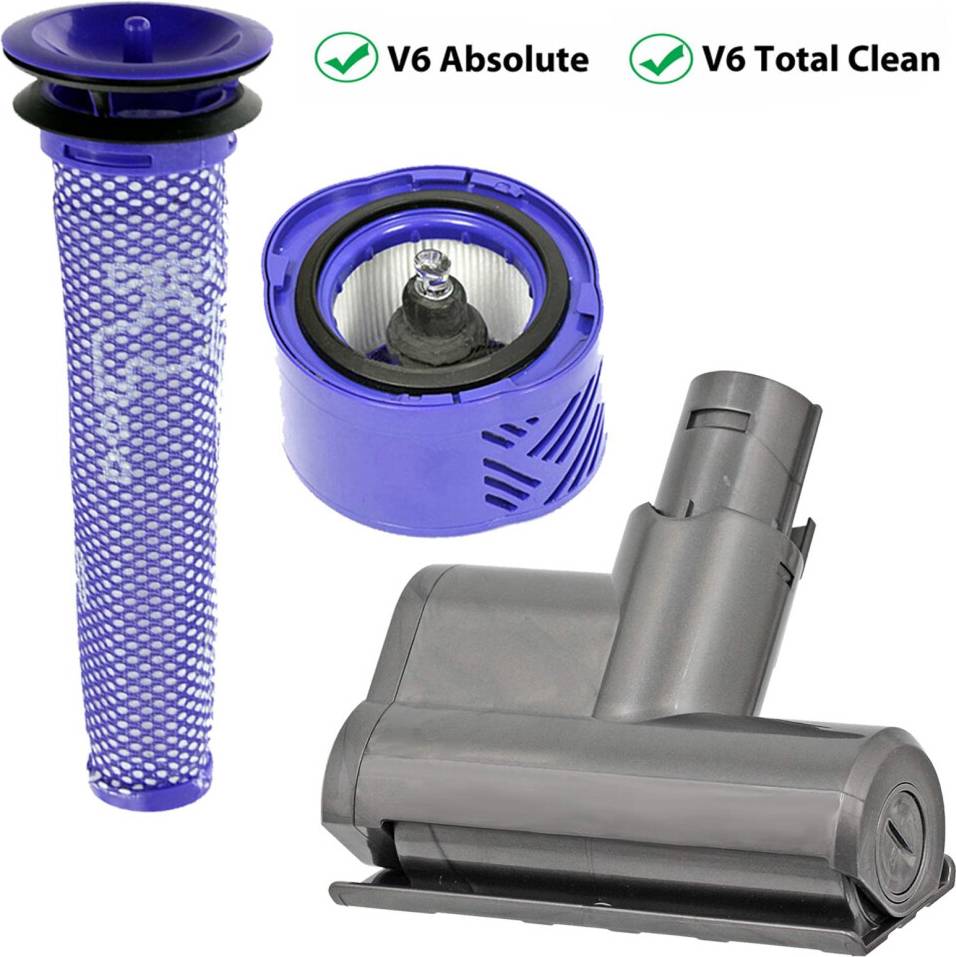 Spares2Go & Post Motor Filter Kit Dyson V6 Absolute Total
