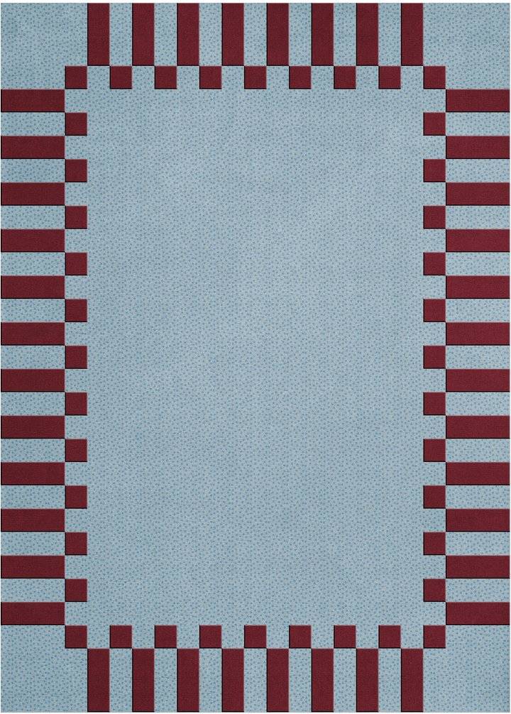Teklan Frame Wool Rug 140 x 200 cm