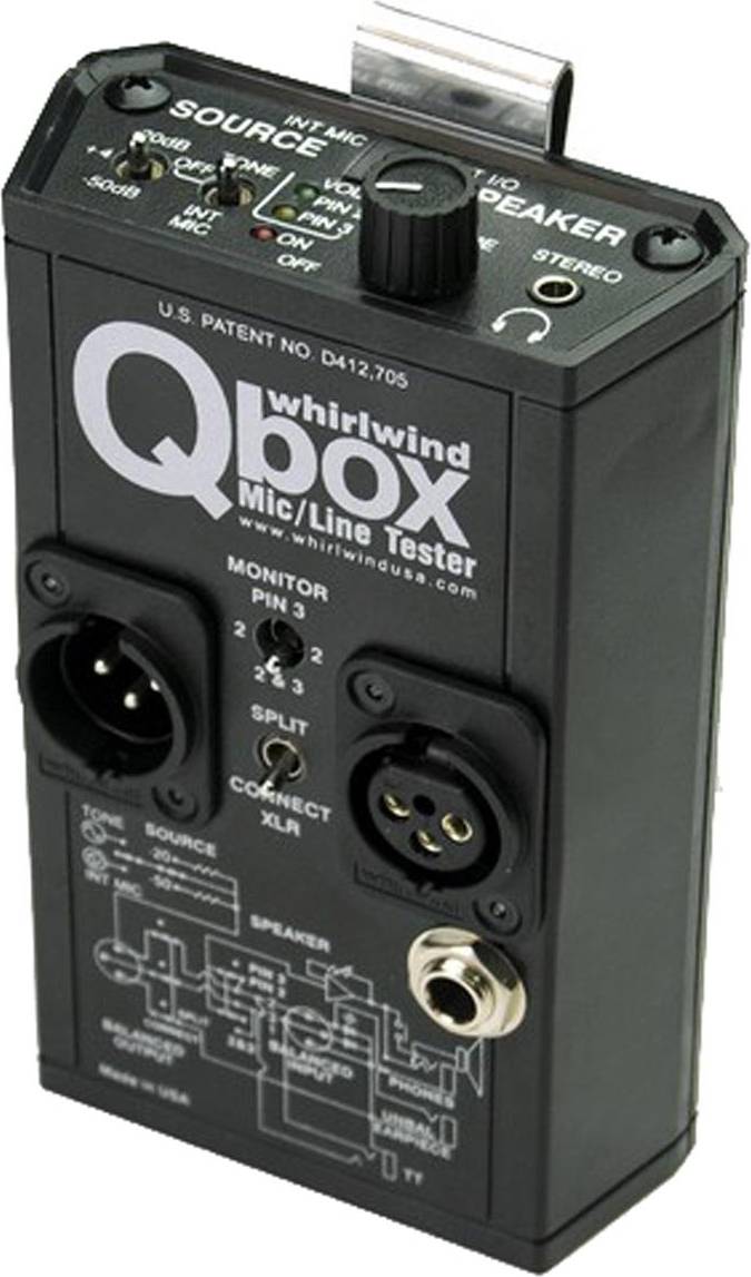 Tester Whirlwind Qbox Audio Line Tester/Cable Tester/Test Tone Generator