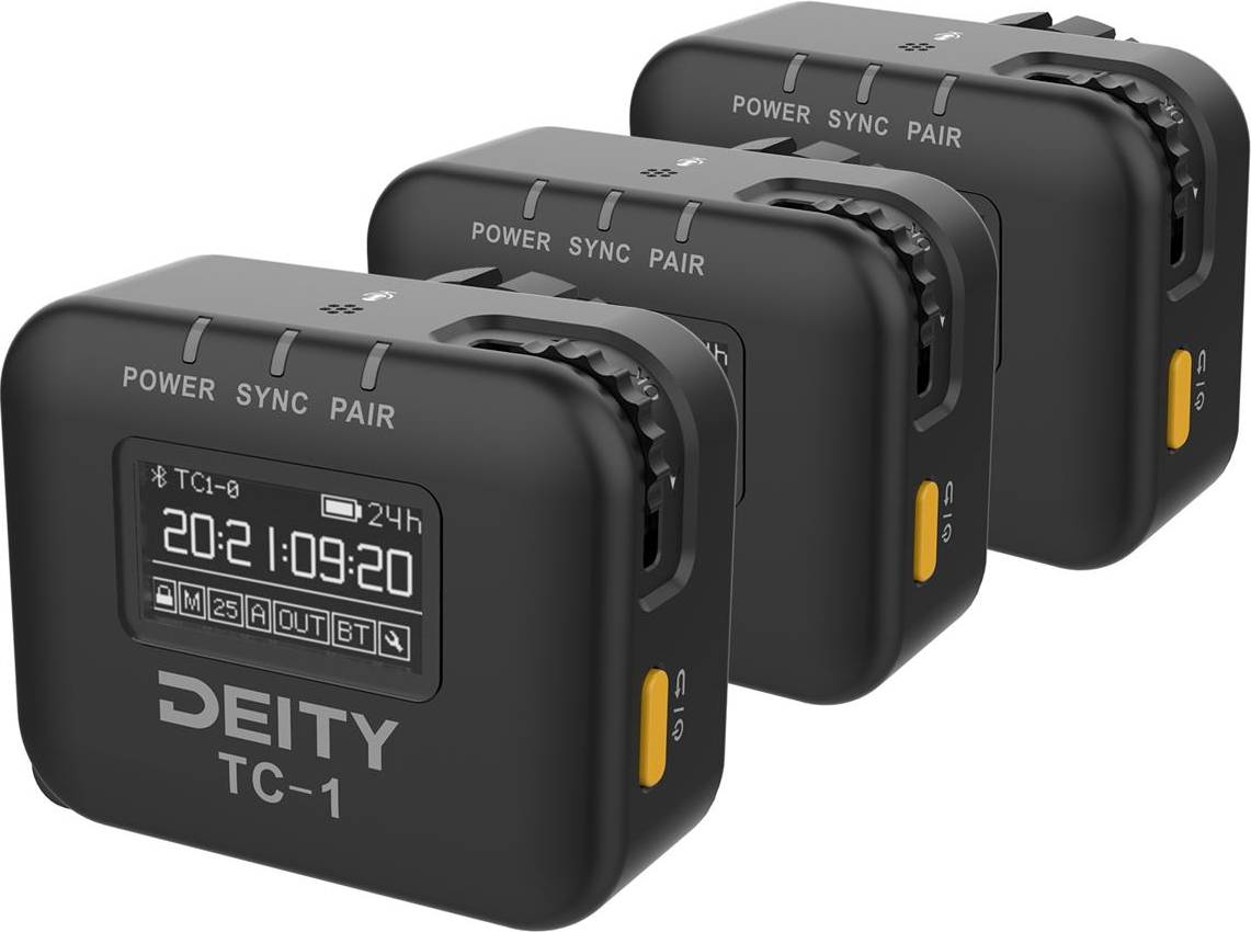 Deity Microphones TC-1 Wireless Timecode Generator Box, 3-Pack