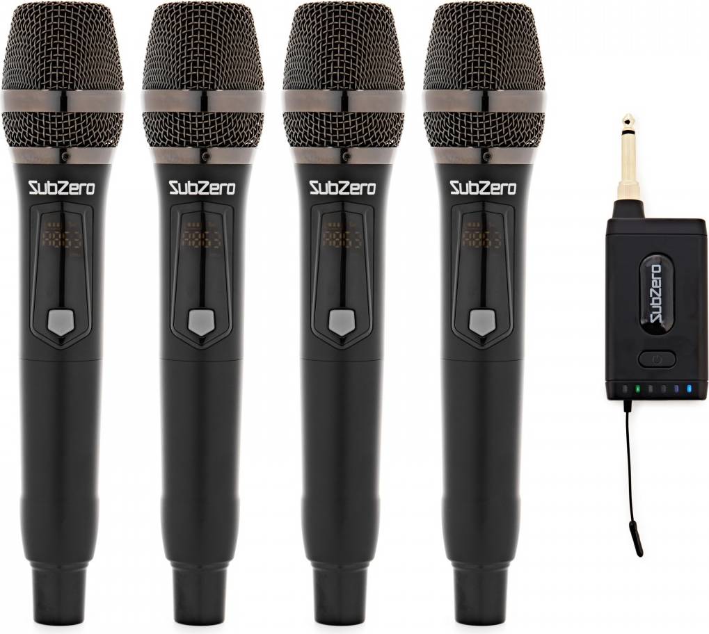 SubZero SubZero VOXLINK-Compact, Quad Handheld Wireless Microphone System