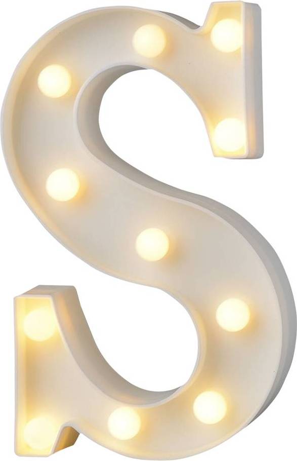 Letter S with LED Lighting