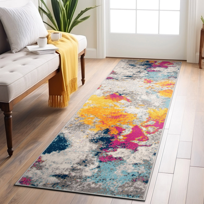 World Rug Gallery Abstract Multicolor