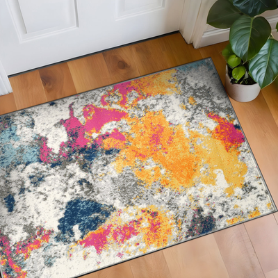 World Rug Gallery Abstract Multicolor