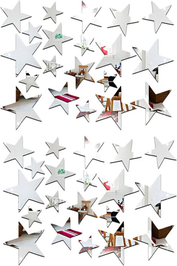Tlily 3D Sticker, 40 Sticker Surface Wall Decor