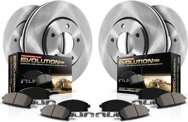 Brake kit Power Stop Front and Rear Brake Pad and Rotor Kit KOE7909