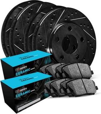 Brake kit R1 Concepts Front Rear Brakes Rotors Kit