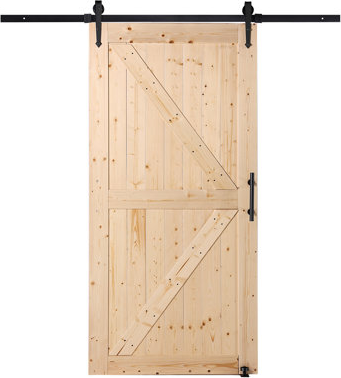 Sliding barn door hardware VEVOR Barn & Hardware Kit 36"" Kit