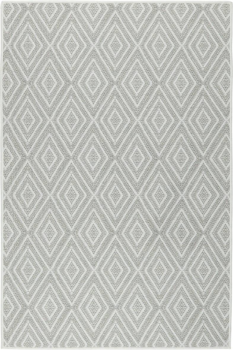Dash and Albert Rugs Diamond Machine White