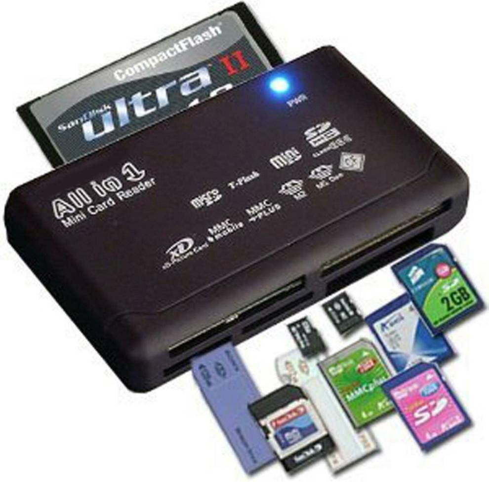 BOSHENG All In One 1 Memory Card Reader Usb External Sd Sdhc Mini Micro M2 Mmc Xd Cf Ms