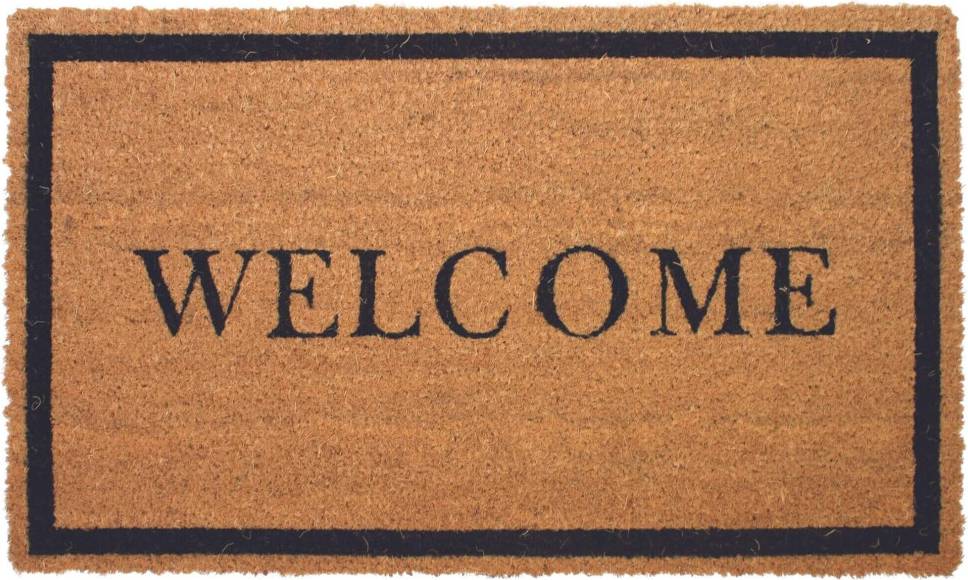 THE RUGS WELCOME Coir Doormats Brown